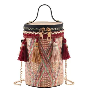Weave Tassels Female Chains Crossbody Bucket Bags Designer Mobile Phone Bag Fashion Handbag for Women 2020
Weave Tassels Female Chains Crossbody Bucket Bags Designer Mobile Phone Bag Fashion Handbag for Women 2020