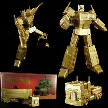 Transformers Gold Color Optimus Prime Figure with Carriage Coach MS-B18G Limited Edition Model Collections
Transformers Gold Color Optimus Prime Figure with Carriage Coach MS-B18G Limited Edition Model Collections