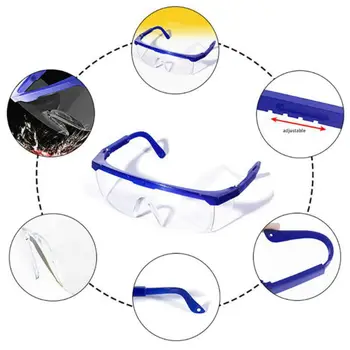 

Protective Glasses Anti-fog Anti-spatter Transparent Eye Protection Eye Mask Male Environmental Protection Soft Rubber Labor Pro