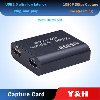 5 Pcs HD 1080P HDMI Video Capture Card HDMI To USB 2.0 Video Capture Board Game Record Live Streaming Broadcast Local Loop Out
5 Pcs HD 1080P HDMI Video Capture Card HDMI To USB 2.0 Video Capture Board Game Record Live Streaming Broadcast Local Loop Out