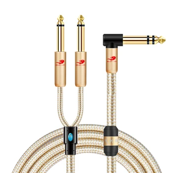 1/4 Inch TRS Stereo 6.35mm Male to Dual 1/4 in TS Mono male Audio Cable for Mixer Amplifier Home Stereo Systems Y Splitter Cords
1/4 Inch TRS Stereo 6.35mm Male to Dual 1/4 in TS Mono male Audio Cable for Mixer Amplifier Home Stereo Systems Y Splitter Cords