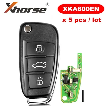 Xhorse XKA600EN Universal Wire Remote Key 3 Buttons X003 for Audi A6L Q7 Style Key Shell for VVDI Key Tool for VVDI2 5pcs/lot
Xhorse XKA600EN Universal Wire Remote Key 3 Buttons X003 for Audi A6L Q7 Style Key Shell for VVDI Key Tool for VVDI2 5pcs/lot
