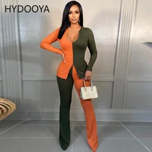 Contrast Color Casual Two Piece Set Women Ribbed Knit Fall Clothes 2021 Long Sleeve Split Top Long Pants 2 Piece Women's Outfits
Contrast Color Casual Two Piece Set Women Ribbed Knit Fall Clothes 2021 Long Sleeve Split Top Long Pants 2 Piece Women's Outfits