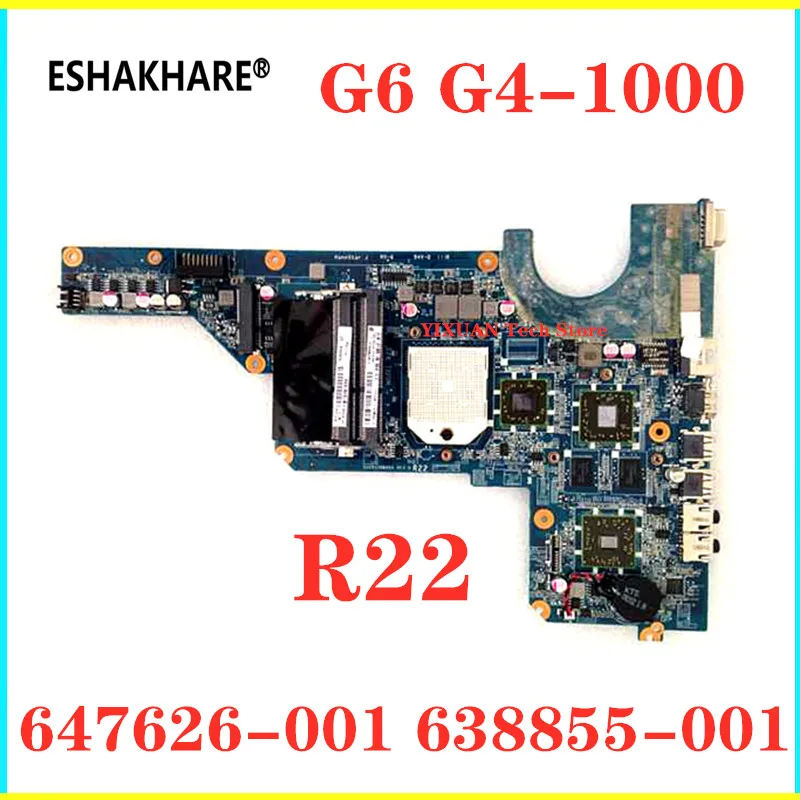 647627-001 материнская плата 638856-001 DA0R22MB6D1 / D0 подходит для ноутбука hp Pavilion G4 G6-1000 R22 протестированная Рабочая материнская плата
647627-001 материнская плата 638856-001 DA0R22MB6D1 / D0 подходит для ноутбука hp Pavilion G4 G6-1000 R22 протестированная Рабочая материнская плата