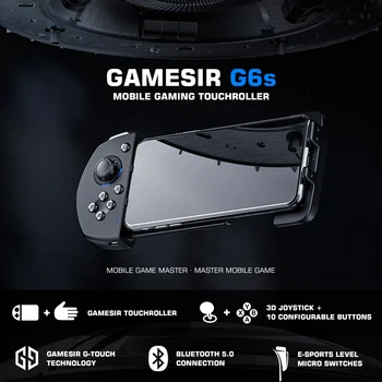 GameSir G6s Mobile Gaming Touchroller Bluetooth Wireless Controller for Android Phone PUBG Mobile, Call of Duty, Mobile Legends
GameSir G6s Mobile Gaming Touchroller Bluetooth Wireless Controller for Android Phone PUBG Mobile, Call of Duty, Mobile Legends