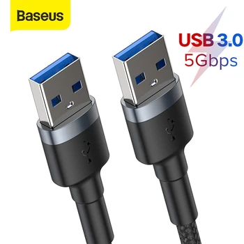 Baseus USB to USB Cable USB Extension Cable USB Male to USB Male for Smart TV PS4 Xbox USB 3.0 Cable Data USB Extender Line
Baseus USB to USB Cable USB Extension Cable USB Male to USB Male for Smart TV PS4 Xbox USB 3.0 Cable Data USB Extender Line