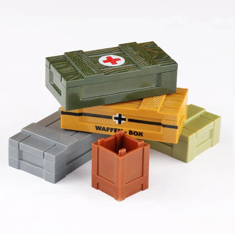 5 Pcs/lot Military Building Blocks Figures World War 2 Weapons Box Storage Box Assemble Toy For Soldier Army X356
5 Pcs/lot Military Building Blocks Figures World War 2 Weapons Box Storage Box Assemble Toy For Soldier Army X356
