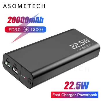 Power Bank 20000mAh USB Type C PD 3.0 5A Fast Charging Powerbank Quick Charge 3.0 External Battery Portable Charger for Phone
Power Bank 20000mAh USB Type C PD 3.0 5A Fast Charging Powerbank Quick Charge 3.0 External Battery Portable Charger for Phone