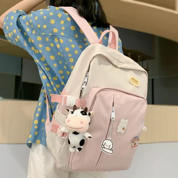 DCIMOR New Contrast color button Waterproof nylon Women Backpack Female Student schoolbags with vertical zippers Lovely Mochilas
DCIMOR New Contrast color button Waterproof nylon Women Backpack Female Student schoolbags with vertical zippers Lovely Mochilas