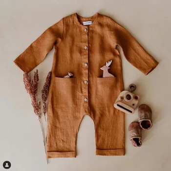 2020 Baby Romper Infant New born Baby Clothes Boy Girl Long Sleeve Romper Buttons Jumpsuit With Pocket Solid Outfit 0-24M 
2020 Baby Romper Infant New born Baby Clothes Boy Girl Long Sleeve Romper Buttons Jumpsuit With Pocket Solid Outfit 0-24M