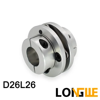 LONGWE Disc Single DIaphragm Coupling D26 L26 1.5 times High Torque Aluminum 5mm 6mm Full Size Flexible CNC Shaft Flange Couple
LONGWE Disc Single DIaphragm Coupling D26 L26 1.5 times High Torque Aluminum 5mm 6mm Full Size Flexible CNC Shaft Flange Couple