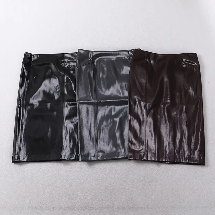 A Generation of Black And White with Pattern Small Leather Skirt Women's High-waisted Elegant liang pi bao Hip Skirt Patent Leat
A Generation of Black And White with Pattern Small Leather Skirt Women's High-waisted Elegant liang pi bao Hip Skirt Patent Leat