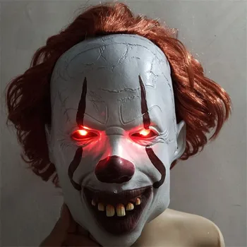 Masquerade Halloween Latex Mask Led Mascara Terror Clown Mask For Aldut Halloween Party Decoration Haunted House Scary Prop
Masquerade Halloween Latex Mask Led Mascara Terror Clown Mask For Aldut Halloween Party Decoration Haunted House Scary Prop