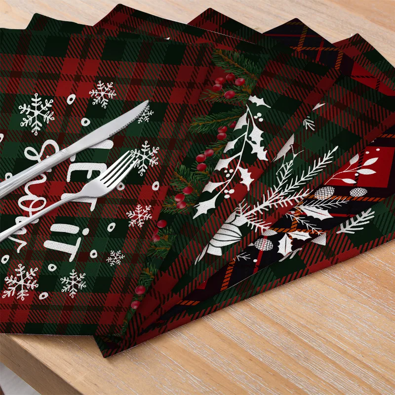 Christmas Cotton And Linen Cloth Placemats Table Mats Rectangular Western Placemats Tableware Mats Coasters
Christmas Cotton And Linen Cloth Placemats Table Mats Rectangular Western Placemats Tableware Mats Coasters
