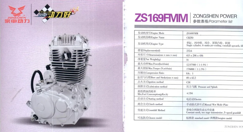 ZS169FMM Engine