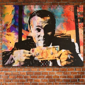 Canvas Oil Painting Wolf of Wall Street Poster and Prints Painting Money Talks Wall Pictures for Home Living Room Decoration
Canvas Oil Painting Wolf of Wall Street Poster and Prints Painting Money Talks Wall Pictures for Home Living Room Decoration