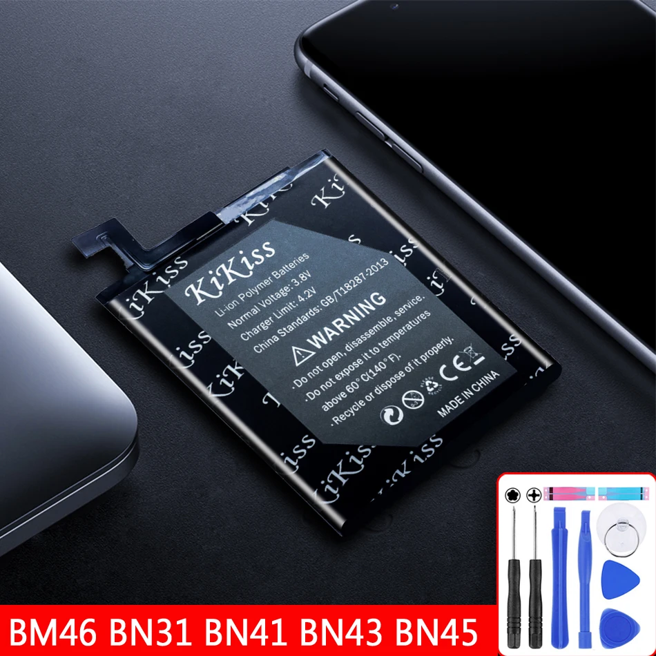 For Xiaomi Redmi Note 3 4 5 5A Pro Note 4X Phone Replacement Battery BM46 BN31 BN41 BN43 BN45 For Xiao Mi Battery+free tool
For Xiaomi Redmi Note 3 4 5 5A Pro Note 4X Phone Replacement Battery BM46 BN31 BN41 BN43 BN45 For Xiao Mi Battery+free tool