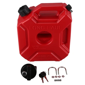 Lockable 5L Fuel Tanks Plastic Petrol Cans Car Mount Motorcycle Jerrycan Gas Can Gasoline Oil Container Fuel Canister 
Lockable 5L Fuel Tanks Plastic Petrol Cans Car Mount Motorcycle Jerrycan Gas Can Gasoline Oil Container Fuel Canister
