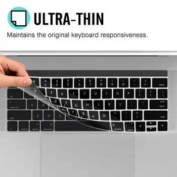 Ультратонкий силиконовый защитный чехол - накладка на клавиатуру черный Macbook Air Pro 13/15/18"
Ультратонкий силиконовый защитный чехол - накладка на клавиатуру черный Macbook Air Pro 13/15/18"