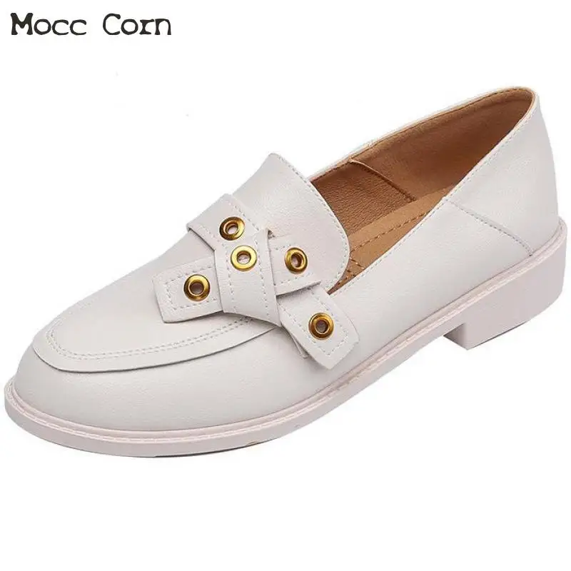 Spring Autumn Women's Flats Dress Shoes Lady Loafers And Slip Ons Moccasins Round Toe Leather Shoes White Footwear Zapatos Mujer
Spring Autumn Women's Flats Dress Shoes Lady Loafers And Slip Ons Moccasins Round Toe Leather Shoes White Footwear Zapatos Mujer