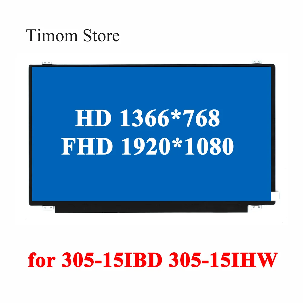 

for ideapad 305-15IBD 20597 80NJ Lenovo 305-15IHW ideapad 20596 80NH 15.6 Laptop HD 1366 768 FHD 1920 1080 TN eDP 30pins Display