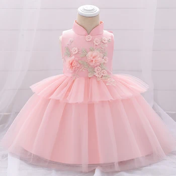 Flower Embroidered Stand Collar Chinese Style New Year Holiday Red Dress for Girl Lace Tutu Clothes Party Princess Dress L1915XZ
Flower Embroidered Stand Collar Chinese Style New Year Holiday Red Dress for Girl Lace Tutu Clothes Party Princess Dress L1915XZ