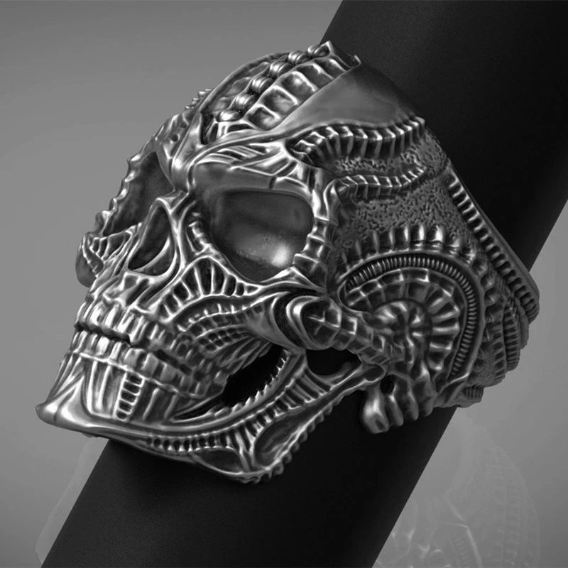 Punk Vintage Alien Ring for Men Punk Style Skull Head Mens Rings Zinc Alloy Cool Death Rings Halloween Gothic Men's Jewelry
Punk Vintage Alien Ring for Men Punk Style Skull Head Mens Rings Zinc Alloy Cool Death Rings Halloween Gothic Men's Jewelry