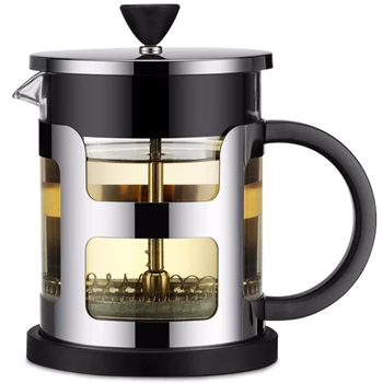 French Press Coffee Maker - Stainless Steel -Borosilicate Glass Coffee Pot Percolator, Single Serving Coffee Maker
French Press Coffee Maker - Stainless Steel -Borosilicate Glass Coffee Pot Percolator, Single Serving Coffee Maker