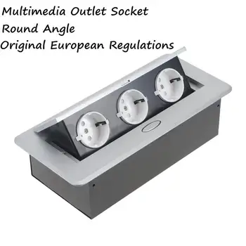 1Pc Multimedia Outlet Socket Circle Socket Connection Box Desktop Pop Up Socket For Conference Room Classroom 3 European Socket
1Pc Multimedia Outlet Socket Circle Socket Connection Box Desktop Pop Up Socket For Conference Room Classroom 3 European Socket