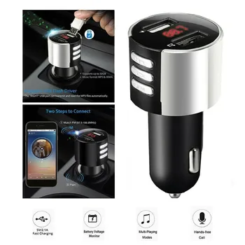 1pc Handsfree Bluetooth FM Transmitter Modulator Car Charger Dual USB Adapter Car MP3 Player Wireless Audio Receiver
1pc Handsfree Bluetooth FM Transmitter Modulator Car Charger Dual USB Adapter Car MP3 Player Wireless Audio Receiver