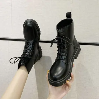 Women's Boots Autumn winter PU Leather Women Boots 2020 Fashion Platform Classic Retro Color Casual Women's Ankle snow boots
Women's Boots Autumn winter PU Leather Women Boots 2020 Fashion Platform Classic Retro Color Casual Women's Ankle snow boots