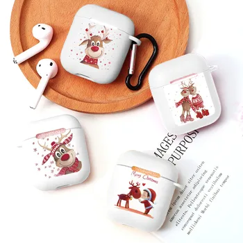 Fashion Cartoon Christmas Deer Elk Wireless Bluetooth Headset White Case Cover For Apple Airpods 1 2 Earphone Cases For Air Pods
Fashion Cartoon Christmas Deer Elk Wireless Bluetooth Headset White Case Cover For Apple Airpods 1 2 Earphone Cases For Air Pods