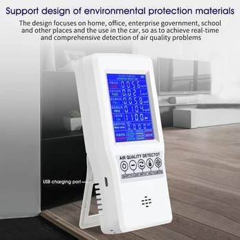 Indoors USB Port Home Office AQI Detector Accurate Multifunctional PM2.5 PM10 CO2 Air Quality Monitor Formaldehyde Professional
Indoors USB Port Home Office AQI Detector Accurate Multifunctional PM2.5 PM10 CO2 Air Quality Monitor Formaldehyde Professional