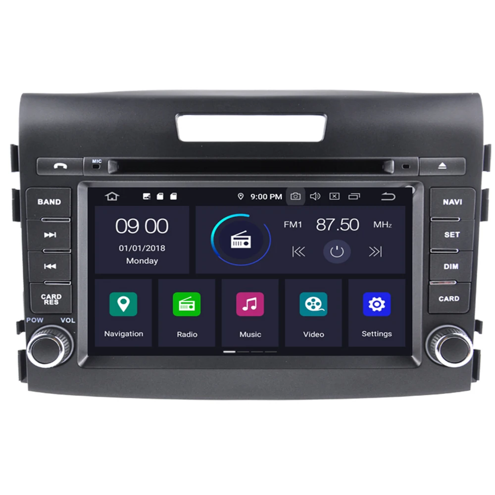 Автомобильный DVD-плеер Android10 для Honda CRV 2012-2016 GPS-навигация стерео головное