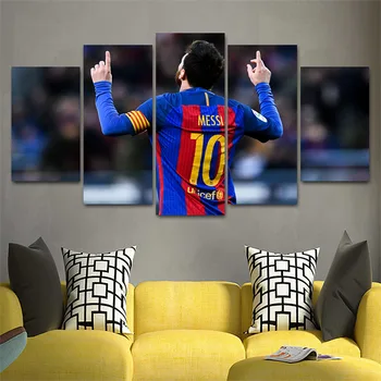 5 Pieces Wall Art HD Printed Barcelona Messi Canvas Printed Painting for Living Picture Decor Modern Artworks Football Poster 
5 Pieces Wall Art HD Printed Barcelona Messi Canvas Printed Painting for Living Picture Decor Modern Artworks Football Poster