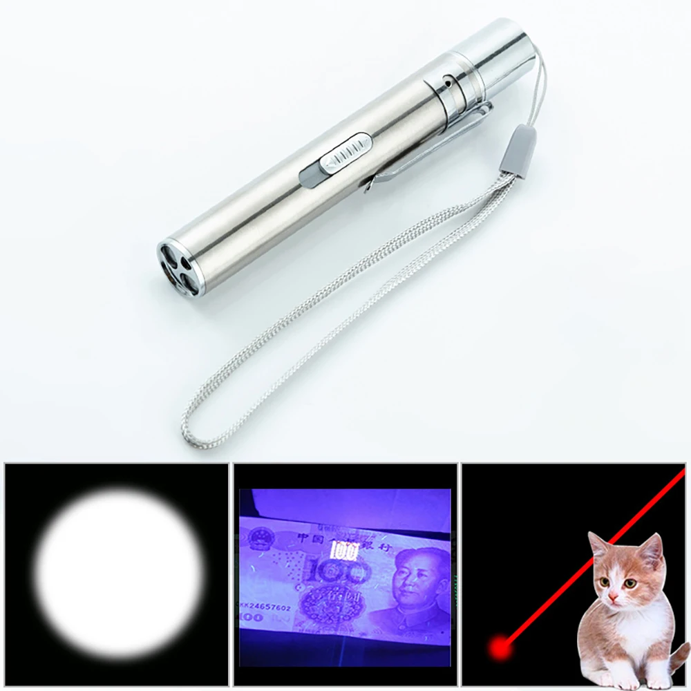 Funny Cat Light Funny Cat Chaser Toys Mini Flashlight Laser LED Pen Light Cat Light Pointers Pet Toys 3-in-1 USB Rechargeable
Funny Cat Light Funny Cat Chaser Toys Mini Flashlight Laser LED Pen Light Cat Light Pointers Pet Toys 3-in-1 USB Rechargeable