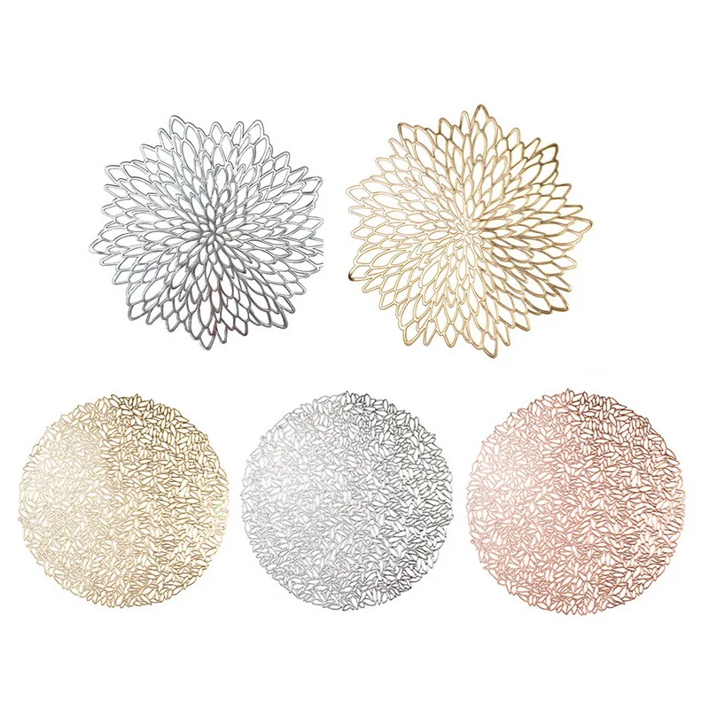 Placemats For Kitchen Table PVC Round Coaster Pads Insulation Table Placemat Non-slip Mats Western Mat New
Placemats For Kitchen Table PVC Round Coaster Pads Insulation Table Placemat Non-slip Mats Western Mat New