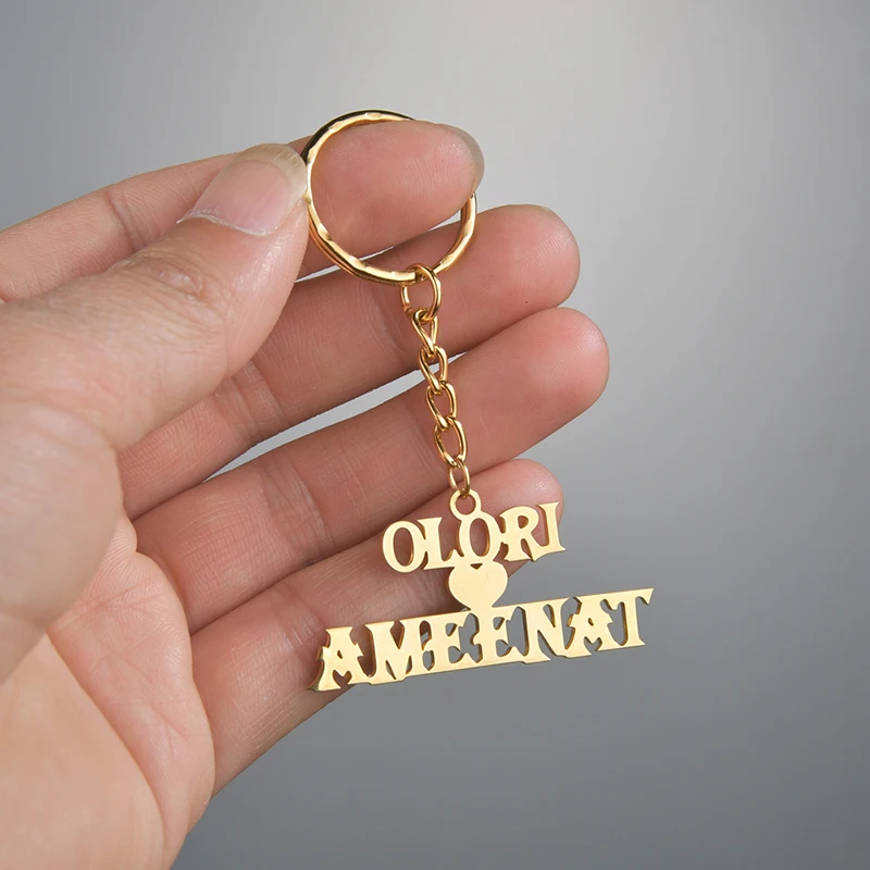 Stainless Steel Custom Double Names Keychain Personalized Letter Numbers Key Ring For Men Women Couple Key Holder Trinket Gifts
Stainless Steel Custom Double Names Keychain Personalized Letter Numbers Key Ring For Men Women Couple Key Holder Trinket Gifts