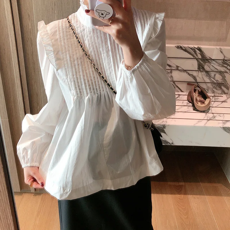 Moo-Ru 2020 Spring New Pure Color Design Sense Blouse Female Korean Version Loose Retro Harbor Button Top
Moo-Ru 2020 Spring New Pure Color Design Sense Blouse Female Korean Version Loose Retro Harbor Button Top