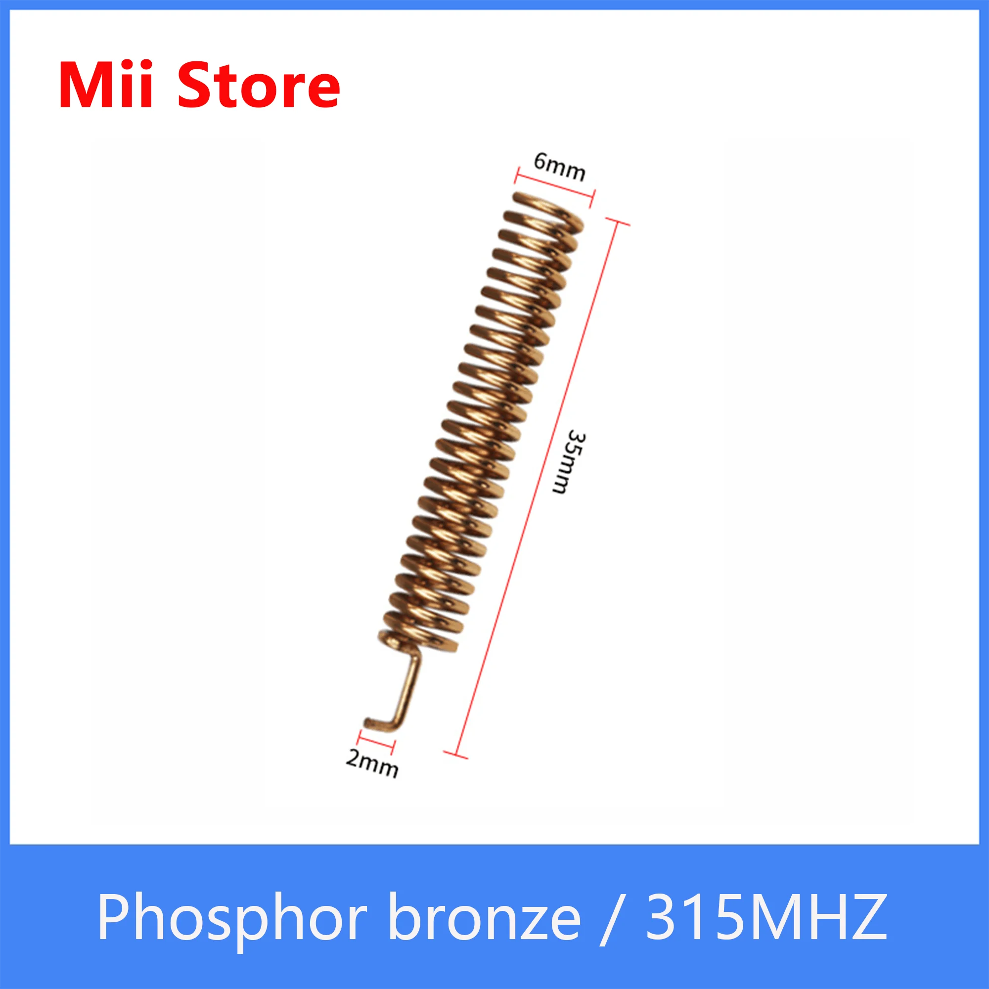 Built-in wireless module data transmission 868MHz antenna Direct welding spring antenna
Built-in wireless module data transmission 868MHz antenna Direct welding spring antenna