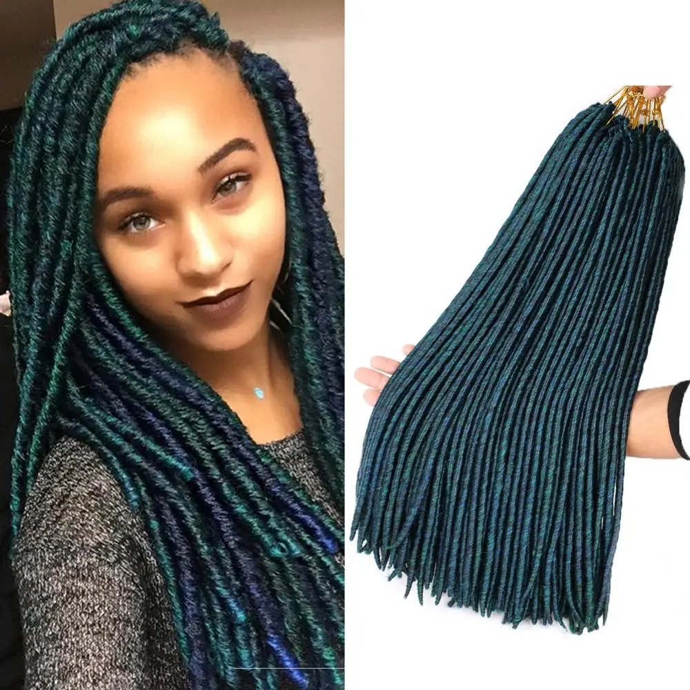 DAIRESS 18" Mix Color Green Faux Locs Crochet Hair Dreadlocks Extension 16Roots Goddess Locs Faux Locs Crochet Braids Hair
DAIRESS 18" Mix Color Green Faux Locs Crochet Hair Dreadlocks Extension 16Roots Goddess Locs Faux Locs Crochet Braids Hair