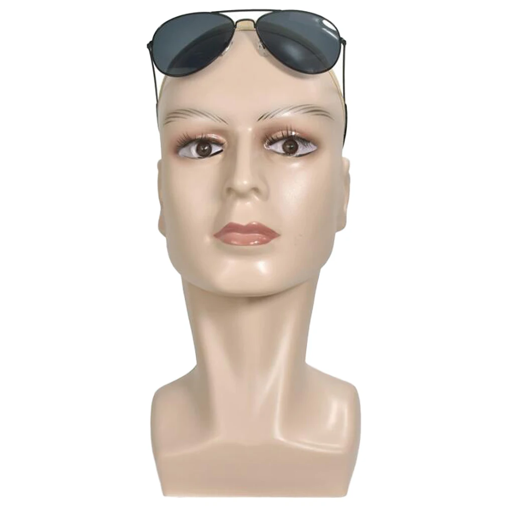 Realistic Female Mannequin Head Life Size Display Wig Hat Scarf Realistic Female Mannequin Head Life Size Display Wig Hat Scarf