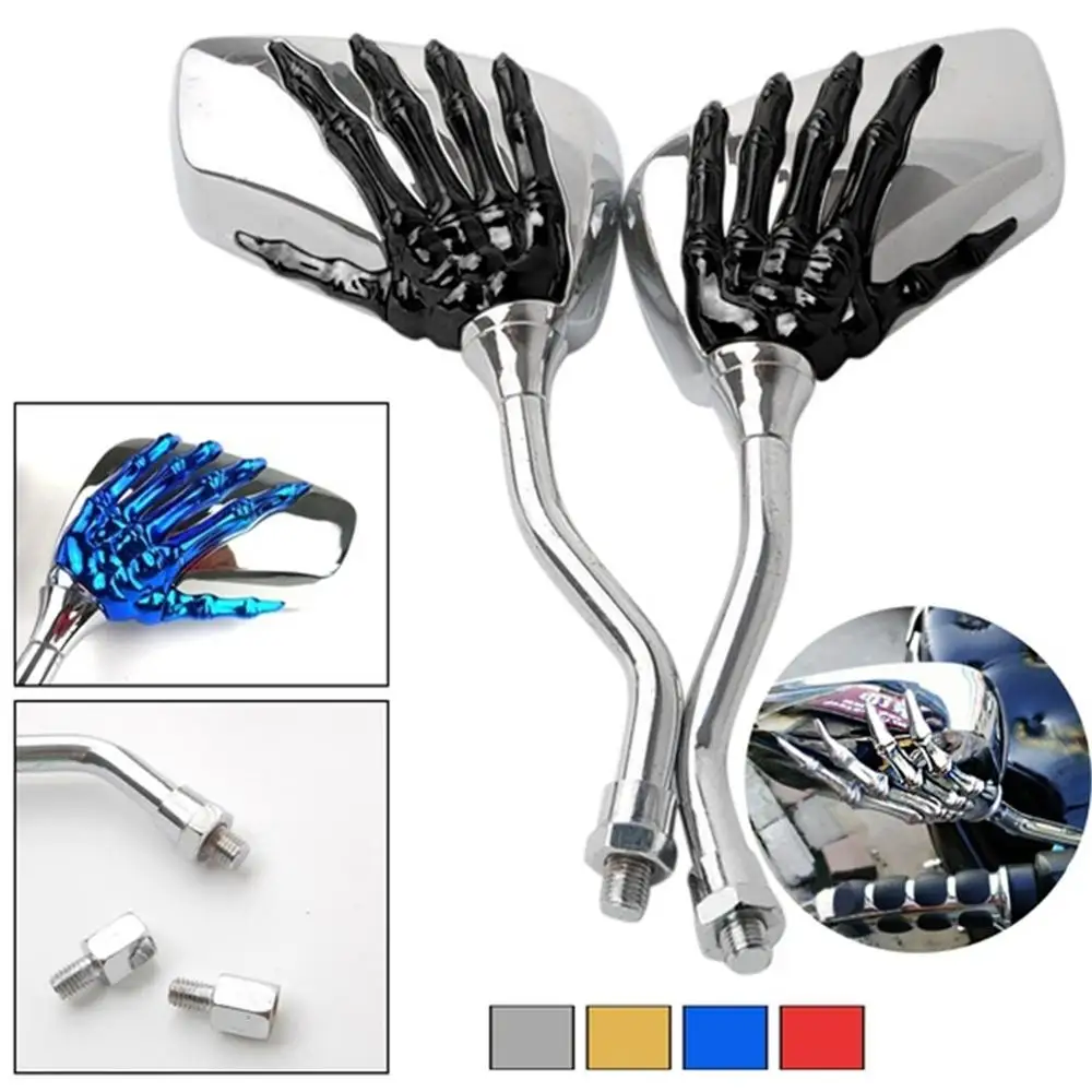 1 Pair Left Right Skeleton Skull Hand Claw Motorcycle Motor Rearview Side Mirrors Bike Rear View Mirror
1 Pair Left Right Skeleton Skull Hand Claw Motorcycle Motor Rearview Side Mirrors Bike Rear View Mirror