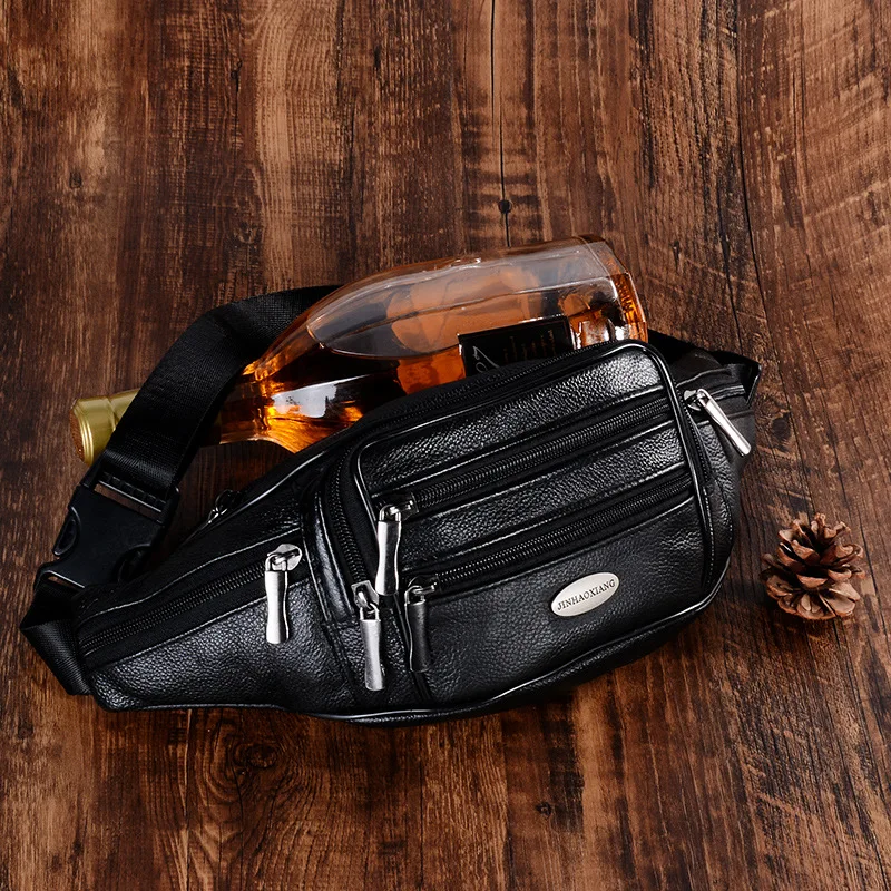 Sports Waist Pack Men's Multilayer Practical Large-Volume Cash Storage Closed-toe-Layer Leather Phone Bag Leather Pocket Cowhide
Sports Waist Pack Men's Multilayer Practical Large-Volume Cash Storage Closed-toe-Layer Leather Phone Bag Leather Pocket Cowhide