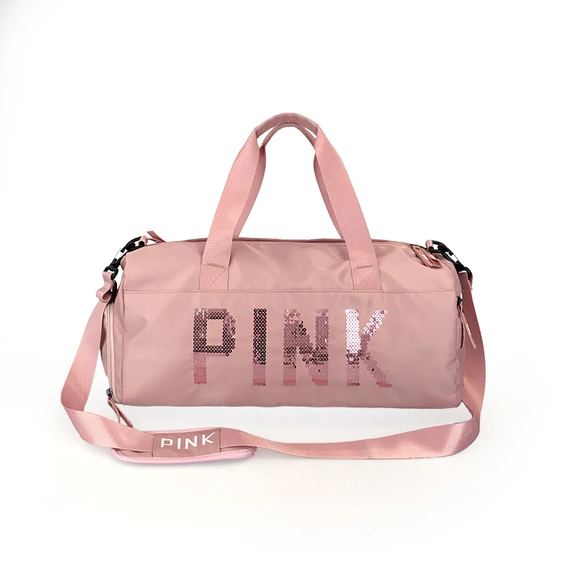 pink gym bag