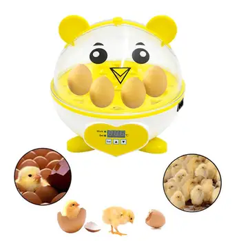 Automatic Egg Incubator 9 Eggs Poultry Hatcher Temperature Control Digital Chickens Ducks Goose Birds Hatchery Incubation Device