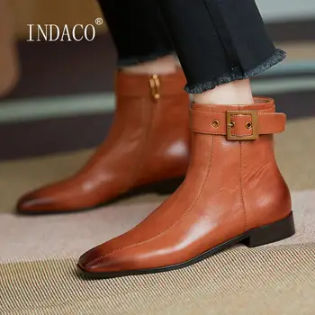 2020 New Women Boots Leather Square Toe Zipper Boots Winter Warm Shoes Metal Buckle Ankle Boots For Women Thick Heel
2020 New Women Boots Leather Square Toe Zipper Boots Winter Warm Shoes Metal Buckle Ankle Boots For Women Thick Heel