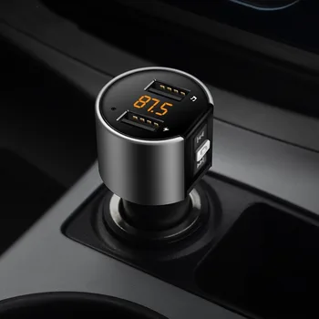 Bluetooth Car Kit FM Transmitter Car MP3 Modulator Handsfree Cigarette Lighter Dual USB Car Charger Bluetooth Car Electronics
Bluetooth Car Kit FM Transmitter Car MP3 Modulator Handsfree Cigarette Lighter Dual USB Car Charger Bluetooth Car Electronics