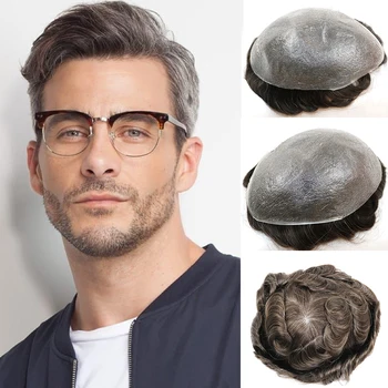 Toupee For Men Human Hair HairPiece 0.03mm Ultra Thin Skin V-loop Medium Density Wig Replacement Systems Mens Toupee NG
Toupee For Men Human Hair HairPiece 0.03mm Ultra Thin Skin V-loop Medium Density Wig Replacement Systems Mens Toupee NG