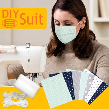 DIY Self-Made Face Cover Material Set Fabric Printed Face Cover Cloth + Elastic Rope Cord String + Alloy Band Accessories
DIY Self-Made Face Cover Material Set Fabric Printed Face Cover Cloth + Elastic Rope Cord String + Alloy Band Accessories